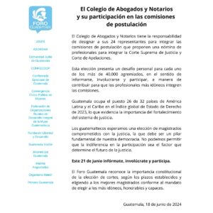 Elección de cortes en Guatemala