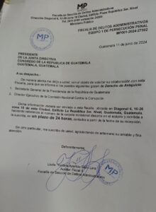 Comisionado contra la corrupción de Guatemala señala al MP