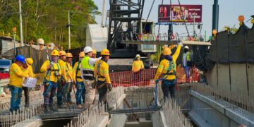 Se implementará un carril reversible en el puente ya construido de manera que se mantenga la viabilidad en ambos sentidos. (Foto: COVIAL)