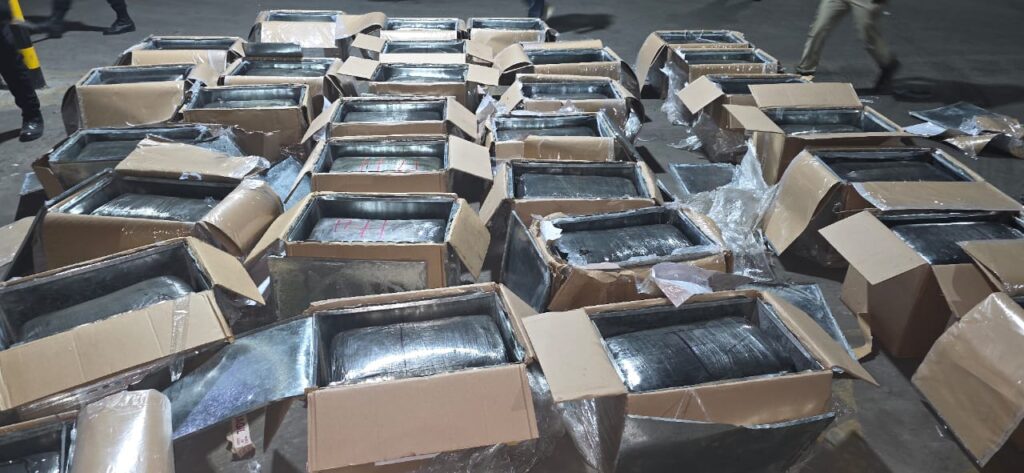 La droga estaba oculta en cajas, dentro de un contenedor. (Foto: PNC)